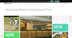 Desktop Screenshot of marplecricketclub.co.uk