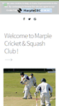 Mobile Screenshot of marplecricketclub.co.uk