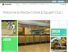 Tablet Screenshot of marplecricketclub.co.uk